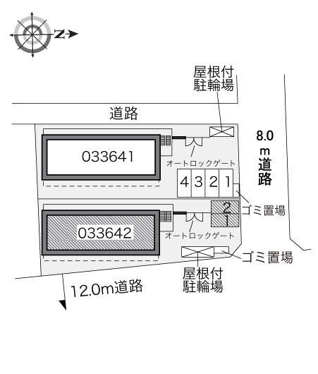 プラスパＢ(33642)の駐車配置図
