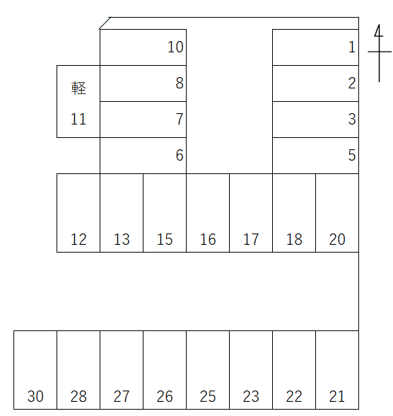 P338の駐車配置図