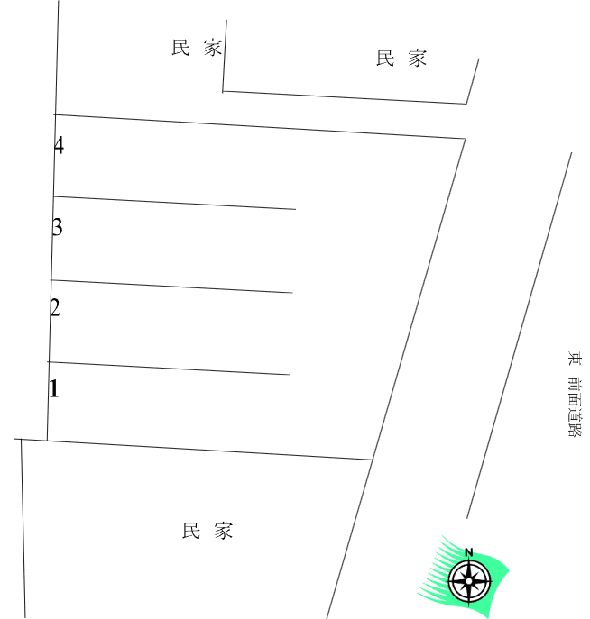 家本駐車場の駐車配置図