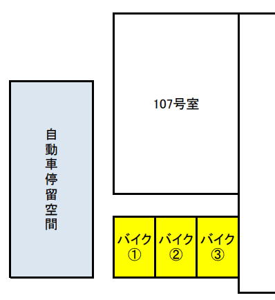 リヴシティ西早稲田の駐車配置図