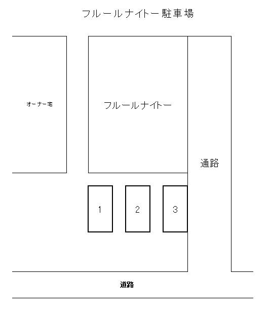 フルール・ナイトー駐車場の駐車配置図