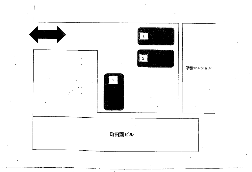 町田園駐車場の駐車配置図