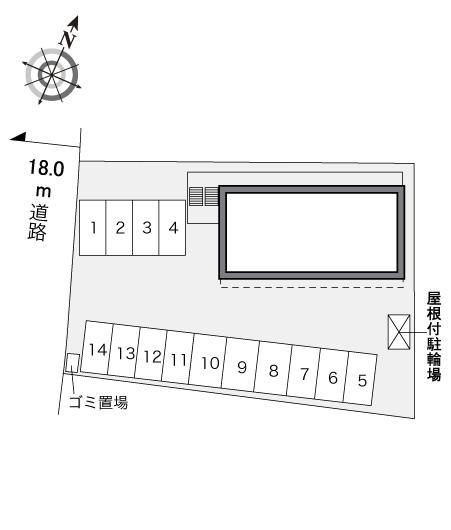 サニープレイスⅡ(32971)の駐車配置図