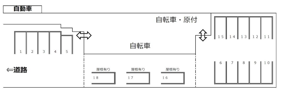 リヴィエールシャン豊の駐車配置図