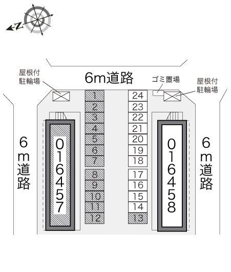 Ｒｉｚｉｅｒｅ　ＭｏｎｔｅｒⅡ(16457)の駐車配置図