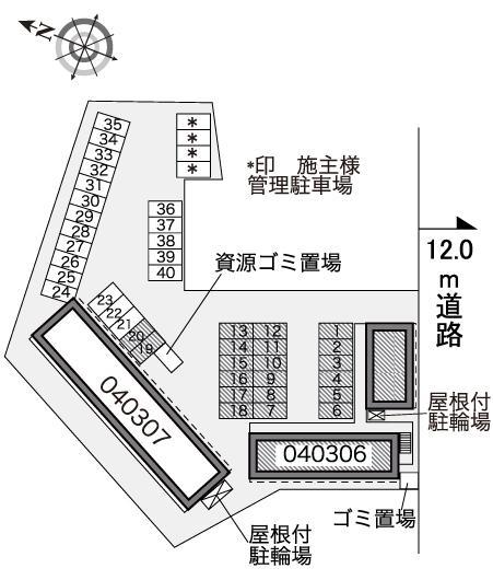 上水野(40306)の駐車配置図