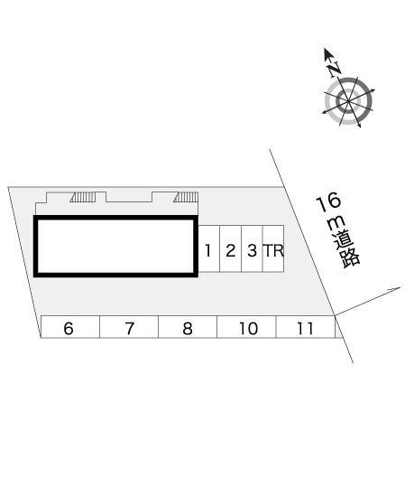 リバーサイド染地(7228)の駐車配置図