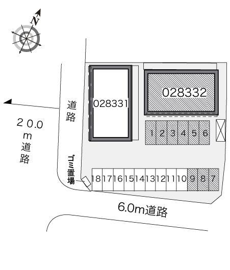 アインス(28332)の駐車配置図