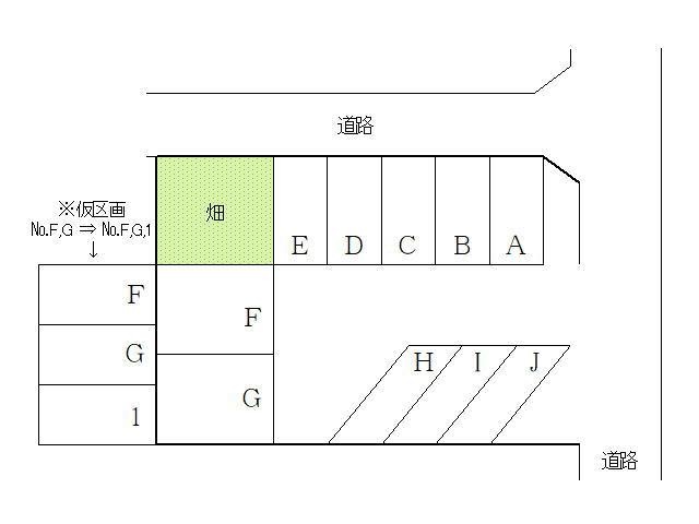 百目木パーキングの駐車配置図