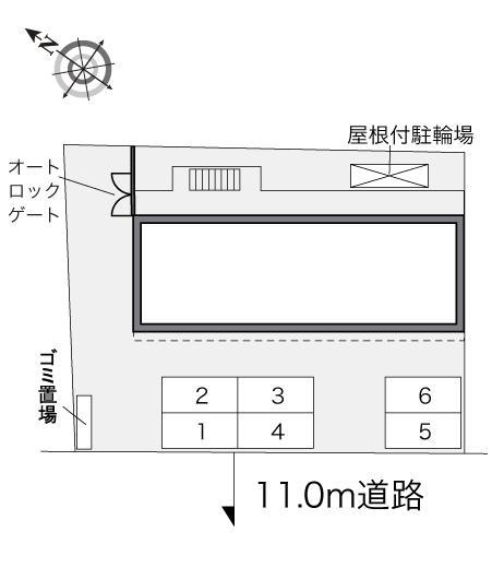 中央Ⅱ(32792)の駐車配置図