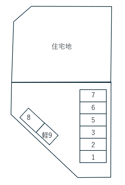 松井第１月極駐車場の駐車配置図