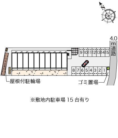 クレイノ神立ステーションテラス(56039)の駐車配置図