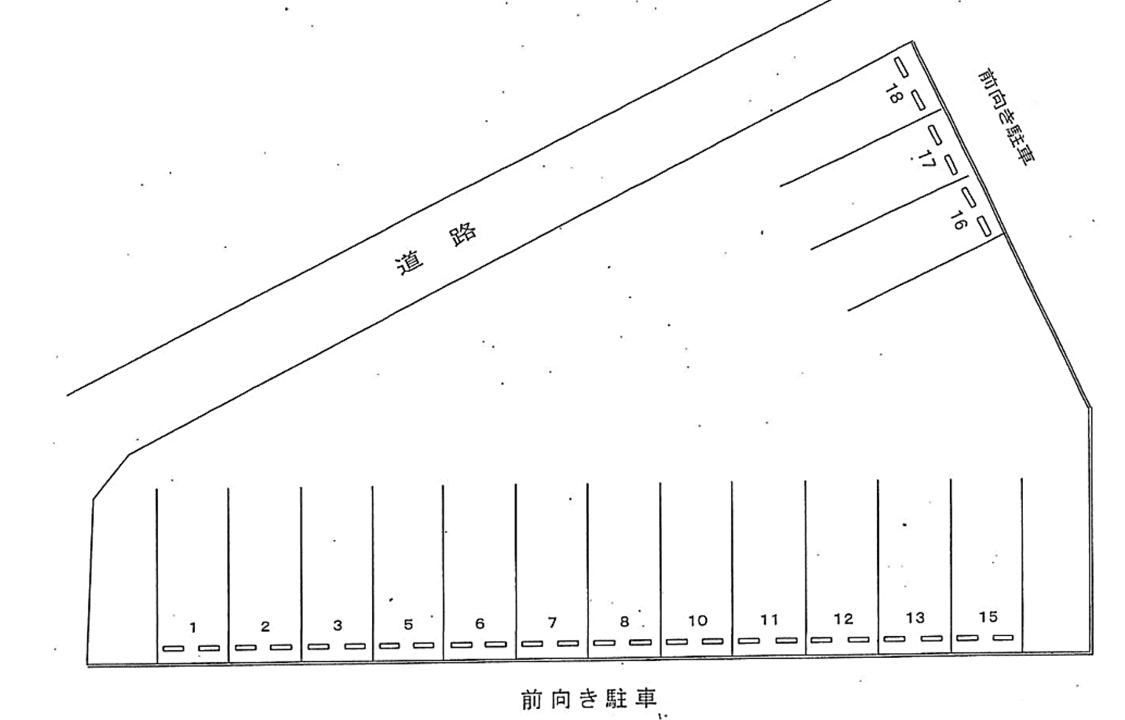 １６７の駐車配置図
