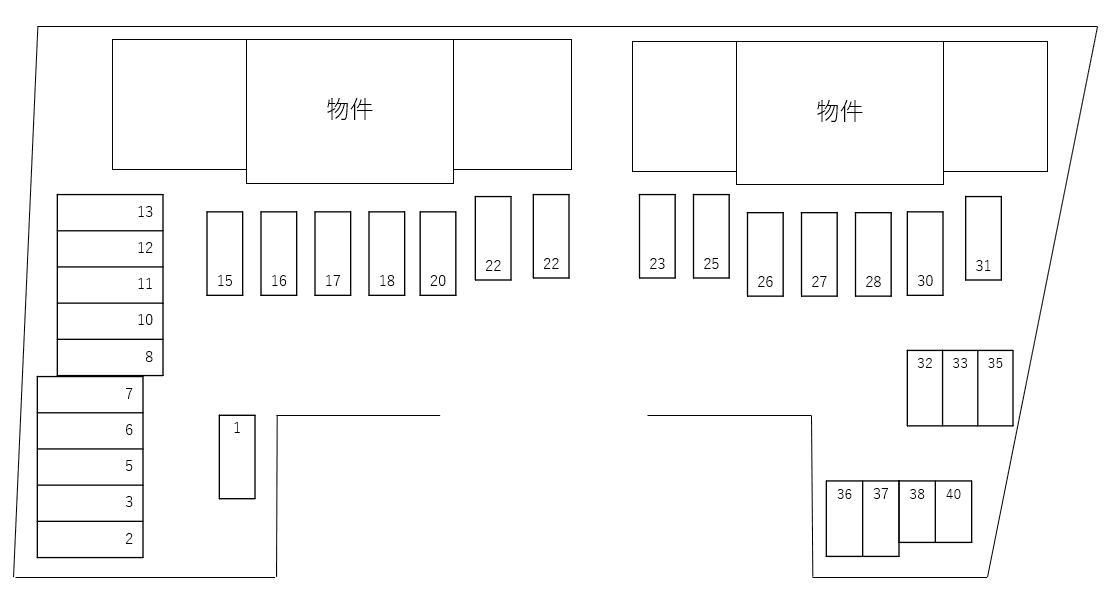 ＡＺＵＲ望月Ａの駐車配置図