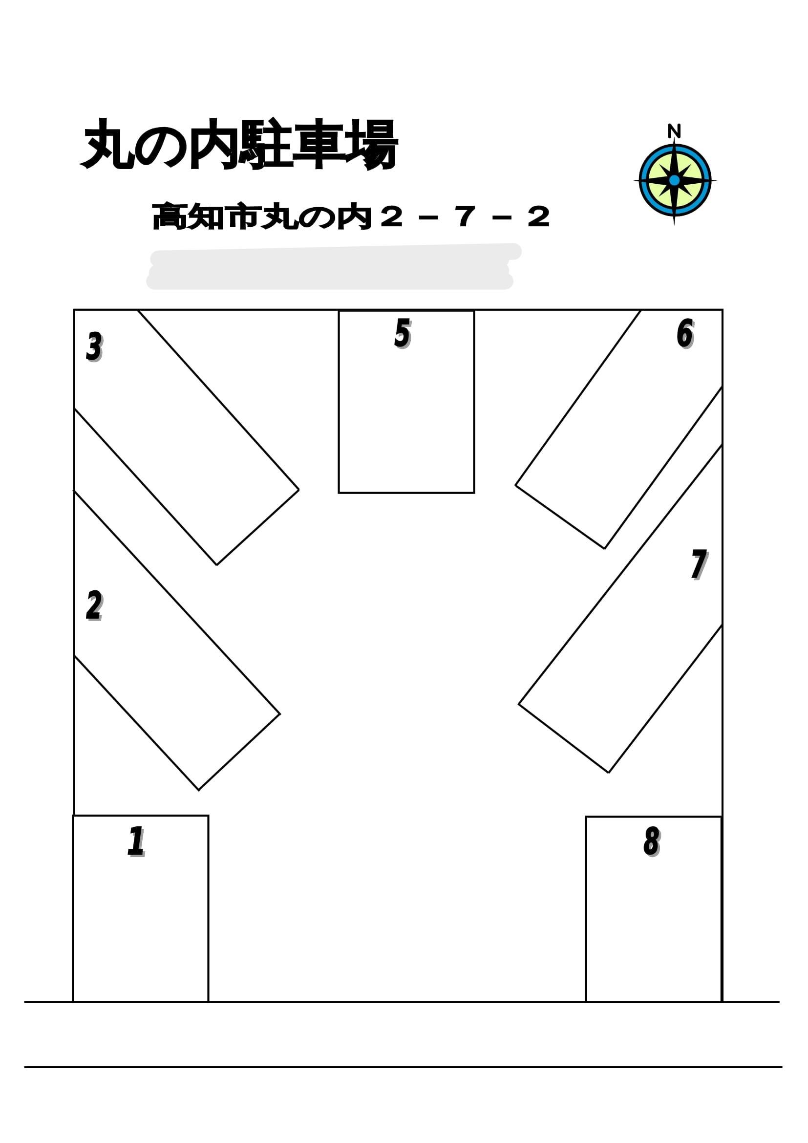 丸の内駐車場の駐車配置図