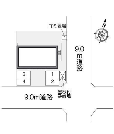 渓山Ⅲ(27495)の駐車配置図
