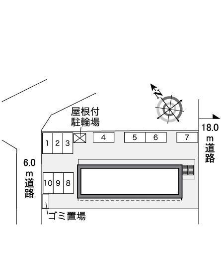パークフロントＭＫ(35344)の駐車配置図