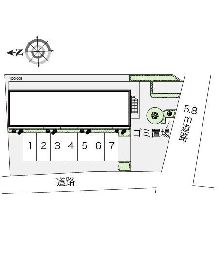 Ｔｏｍａｔｏ　Ｈｓ(17034)の駐車配置図