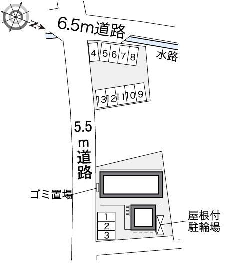 ジューンウィル(40352)　敷地外駐車場の駐車配置図