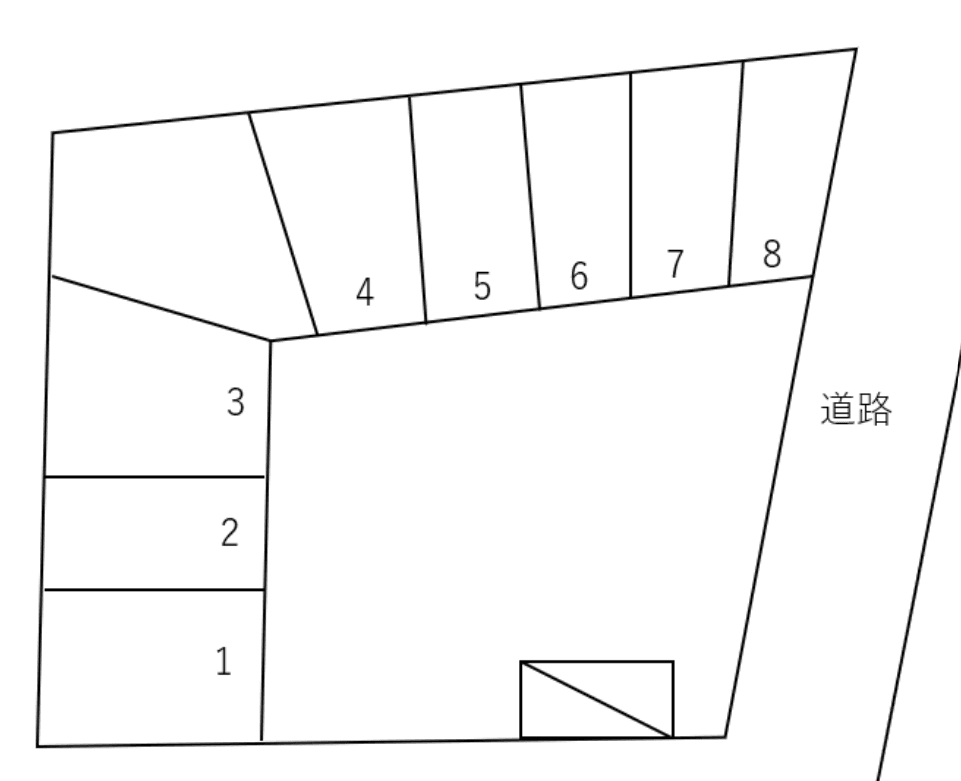 照屋駐車場/523の駐車配置図