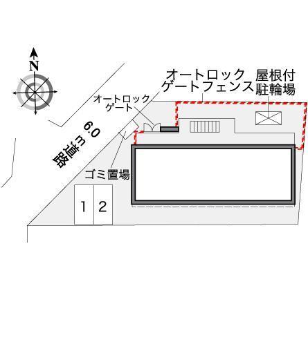 加平壱番館(38006)の駐車配置図