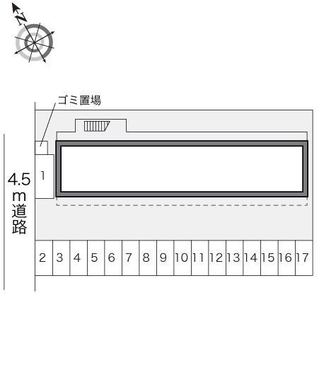 プレミール東本浦(16128)の駐車配置図