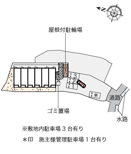 クレイノコニシハウス(57110)の駐車配置図