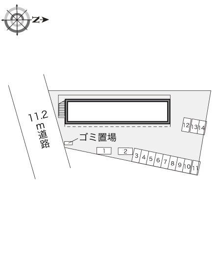 ロードサイド(19362)の駐車配置図