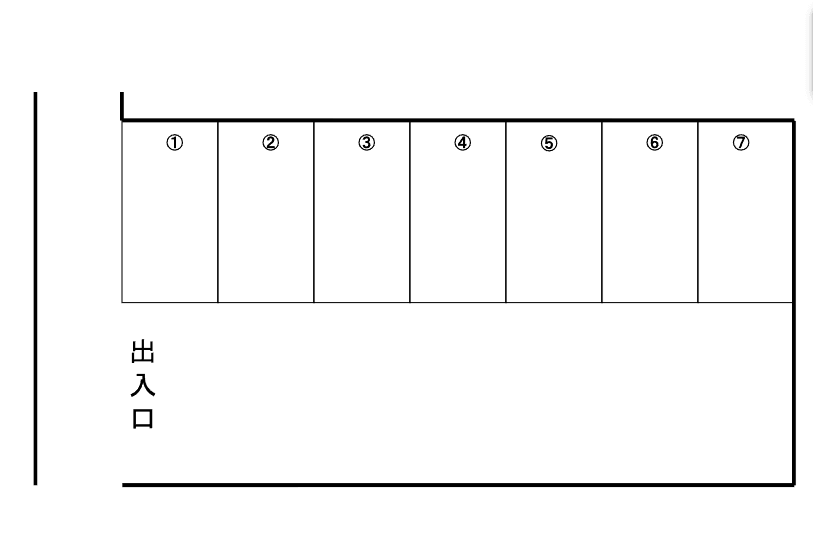 本荘パーキングの駐車配置図