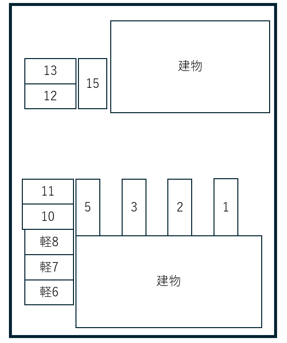 Ｌｕｐｉｎｕｓ　Ａの駐車配置図