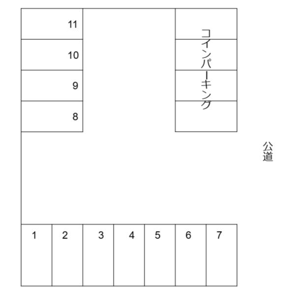 平林南里ガージの駐車配置図