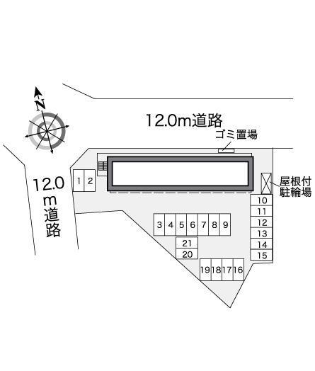 天大南(27316)の駐車配置図