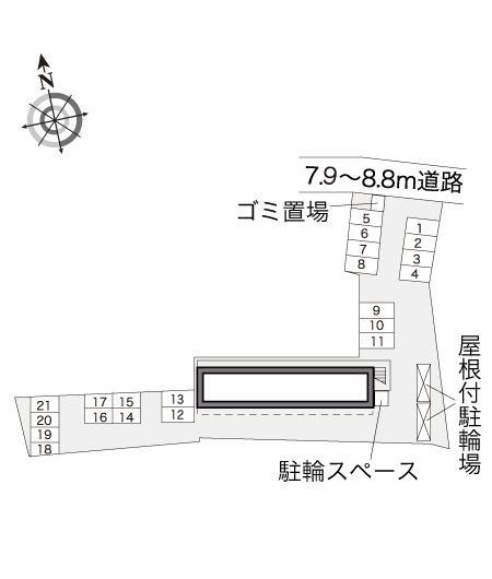 サンハイム(16561)の駐車配置図