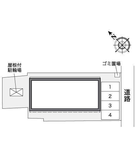ＷＥＳＴ月見(39458)の駐車配置図