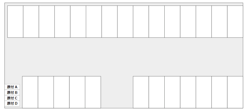 江戸川中央（原付）の駐車配置図
