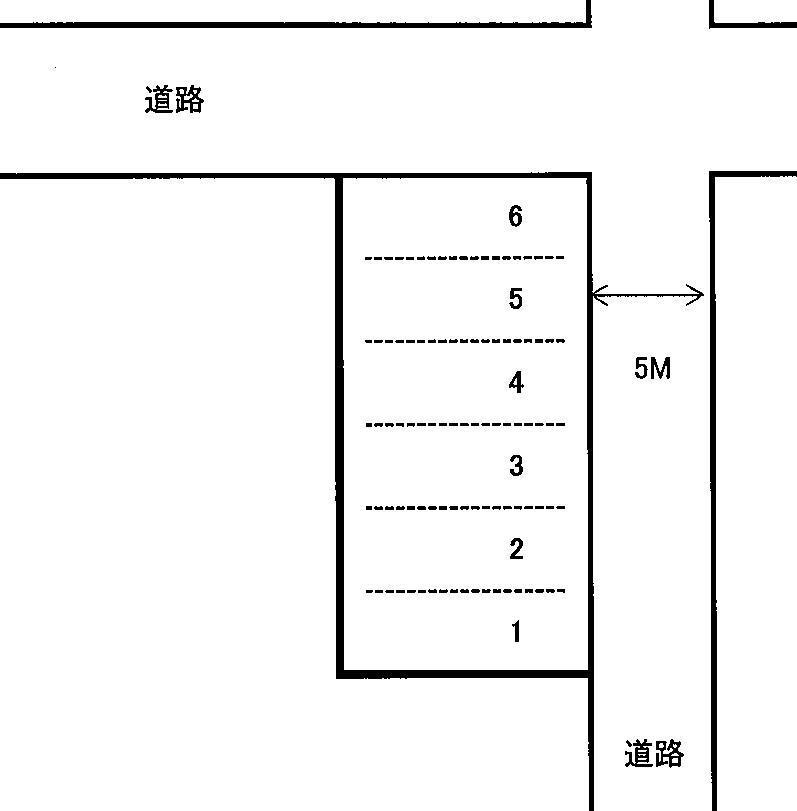中本駐車場の駐車配置図