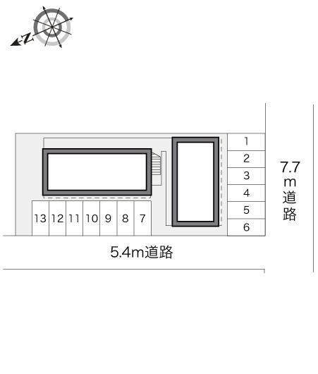 ＮＥＷ　ＴＡＫＡＨＡＭＡ(19198)の駐車配置図
