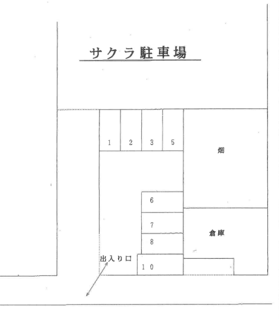 サクラ駐車場の駐車配置図