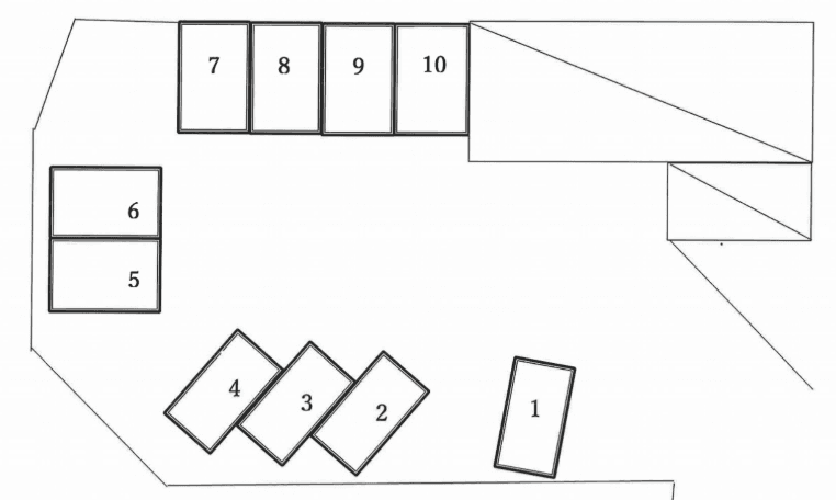 八木間青木駐車場の駐車配置図