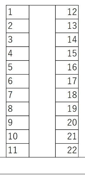 スマイルパーク61号の駐車配置図
