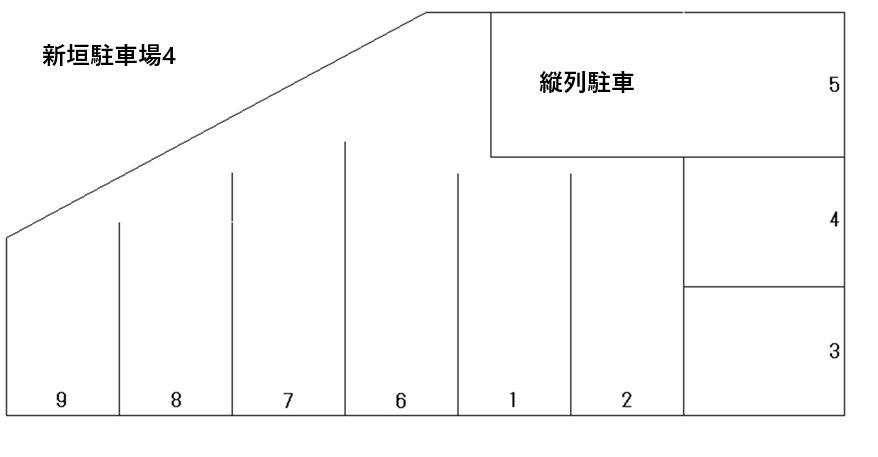 新垣駐車場4の駐車配置図