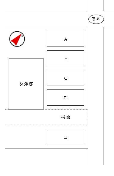 谷田駐車場 の駐車配置図