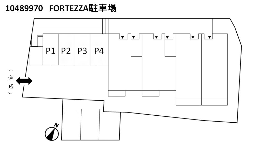 ＦＯＲＴＥＺＺＡ駐車場の駐車配置図