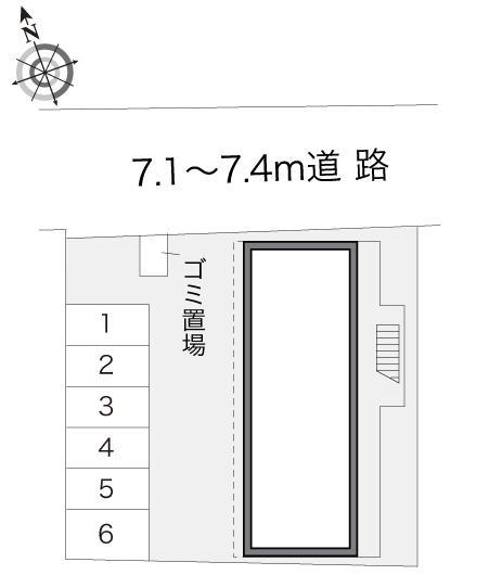 リバーサイドガーデン(17319)の駐車配置図