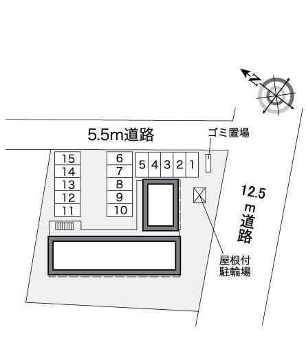 道(38991)の駐車配置図