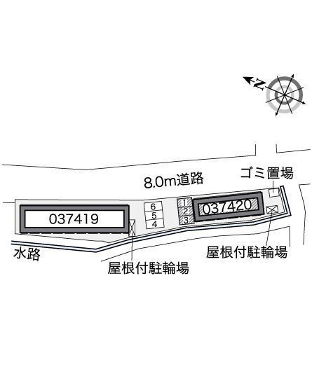 ＦＵＺＩＭＯＮ　Ｂ(37420)の駐車配置図
