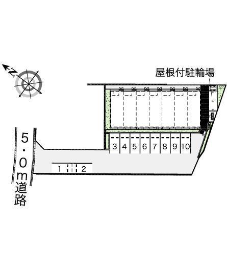 新郷(43560)の駐車配置図