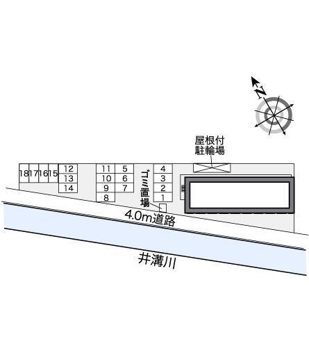 エスポワール(27444)の駐車配置図