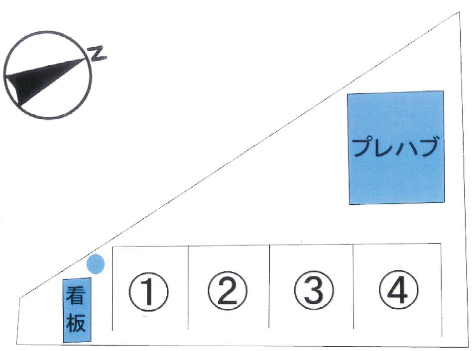 草木月極駐車場の駐車配置図