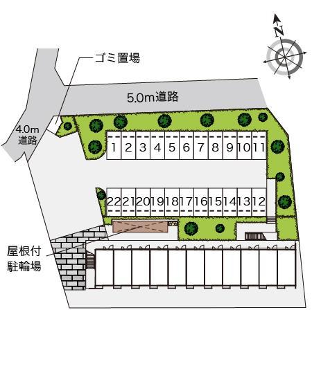 ヴァン(14019)の駐車配置図